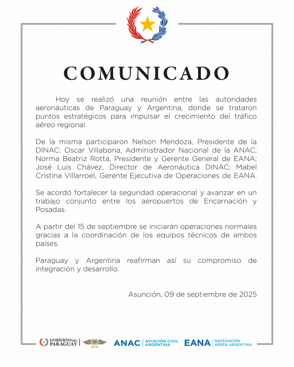 COMUNICADO 09/09/2025